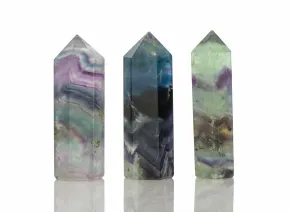 Monokristall aus zweifarbigem Fluorit