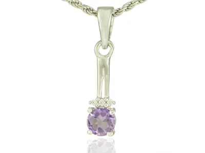 Anhänger mit Lavendel Amethyst