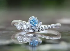 Ring mit Blauem Topas