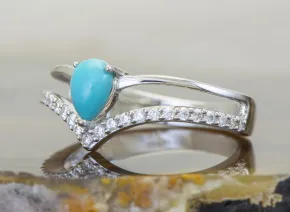 Silberring mit Türkis