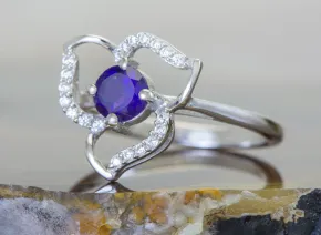 Ring mit Amethyst