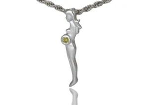 Anhänger mit gelbem Diamanten