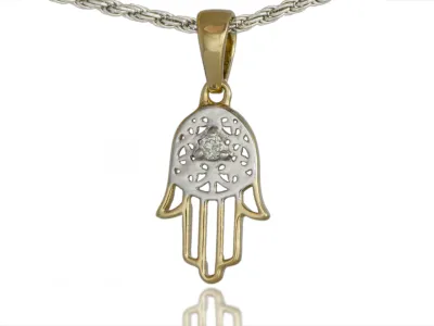 Die Hand der Fatima mit Diamant