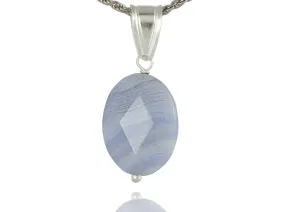 Anhänger mit Chalcedon "Blaue Spitze"