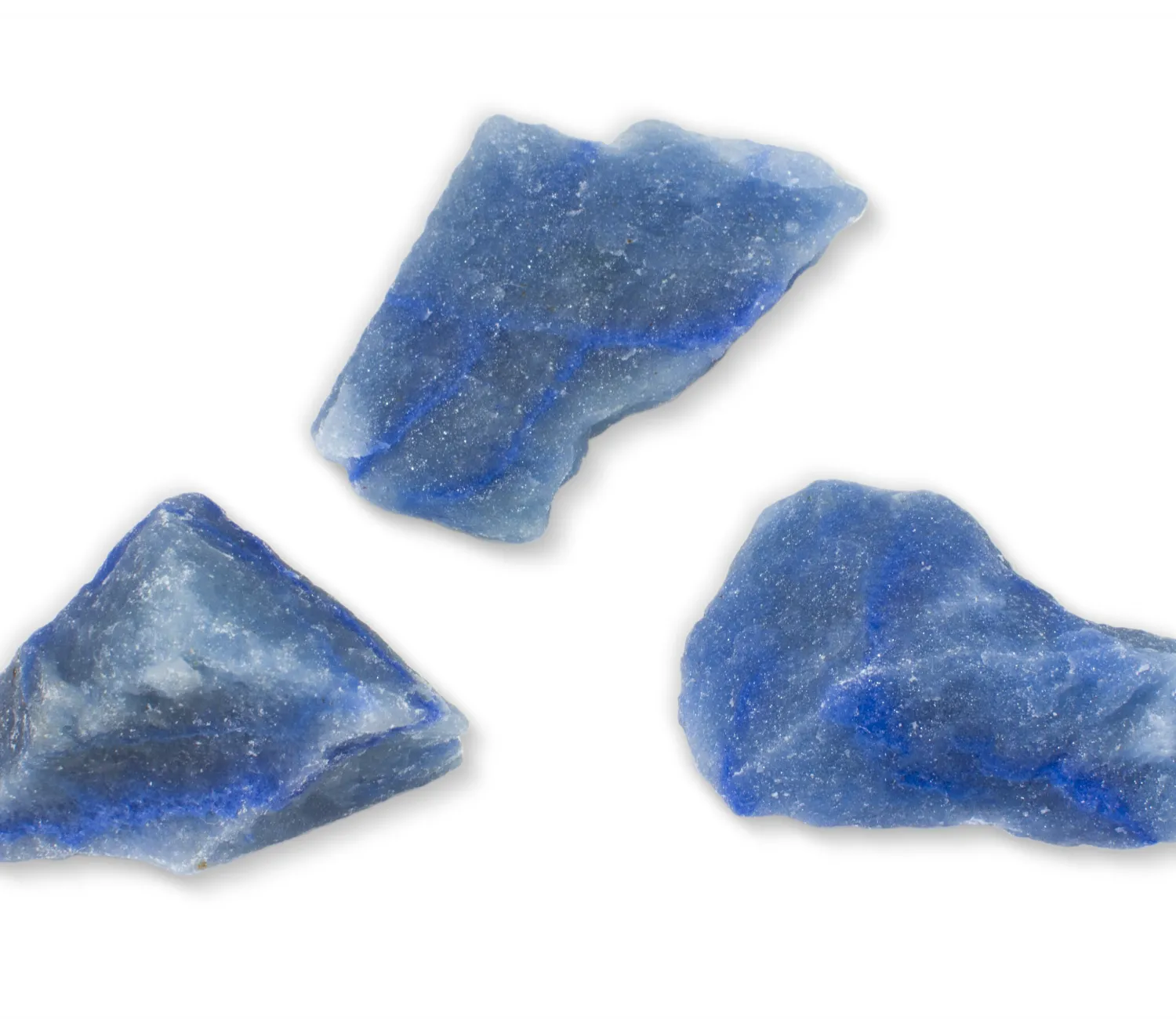 Blauer Quarz roh