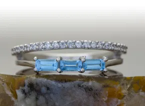 Ring mit Blauem Topas