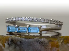 Ring mit Blauem Topas