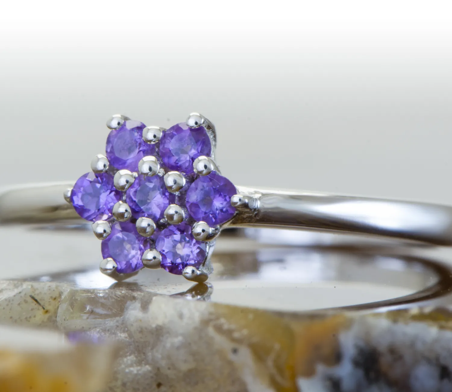 Silberring mit Amethyst