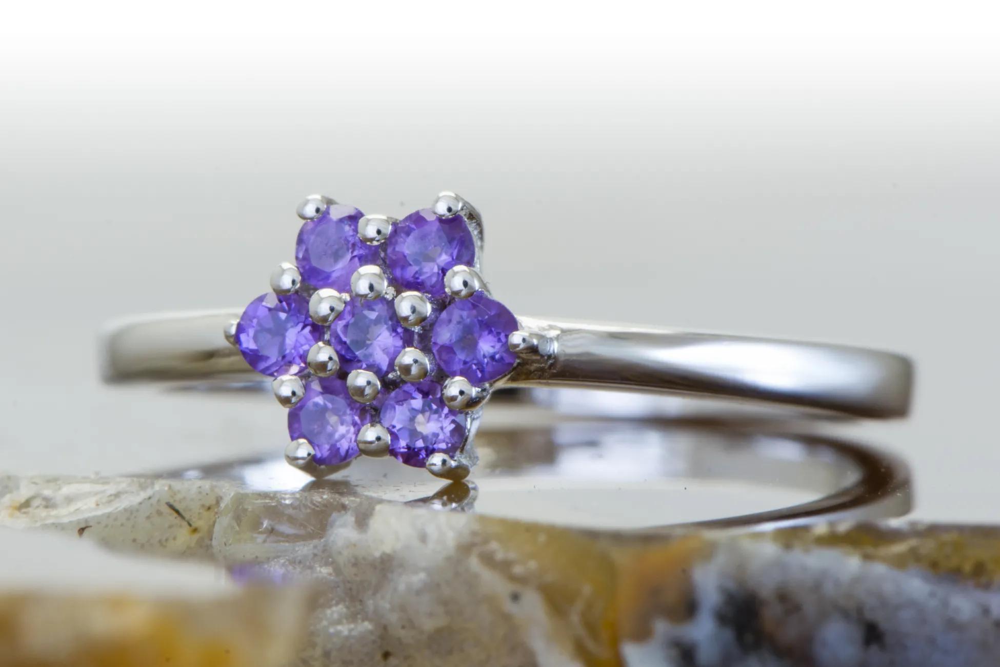 Silberring mit Amethyst
