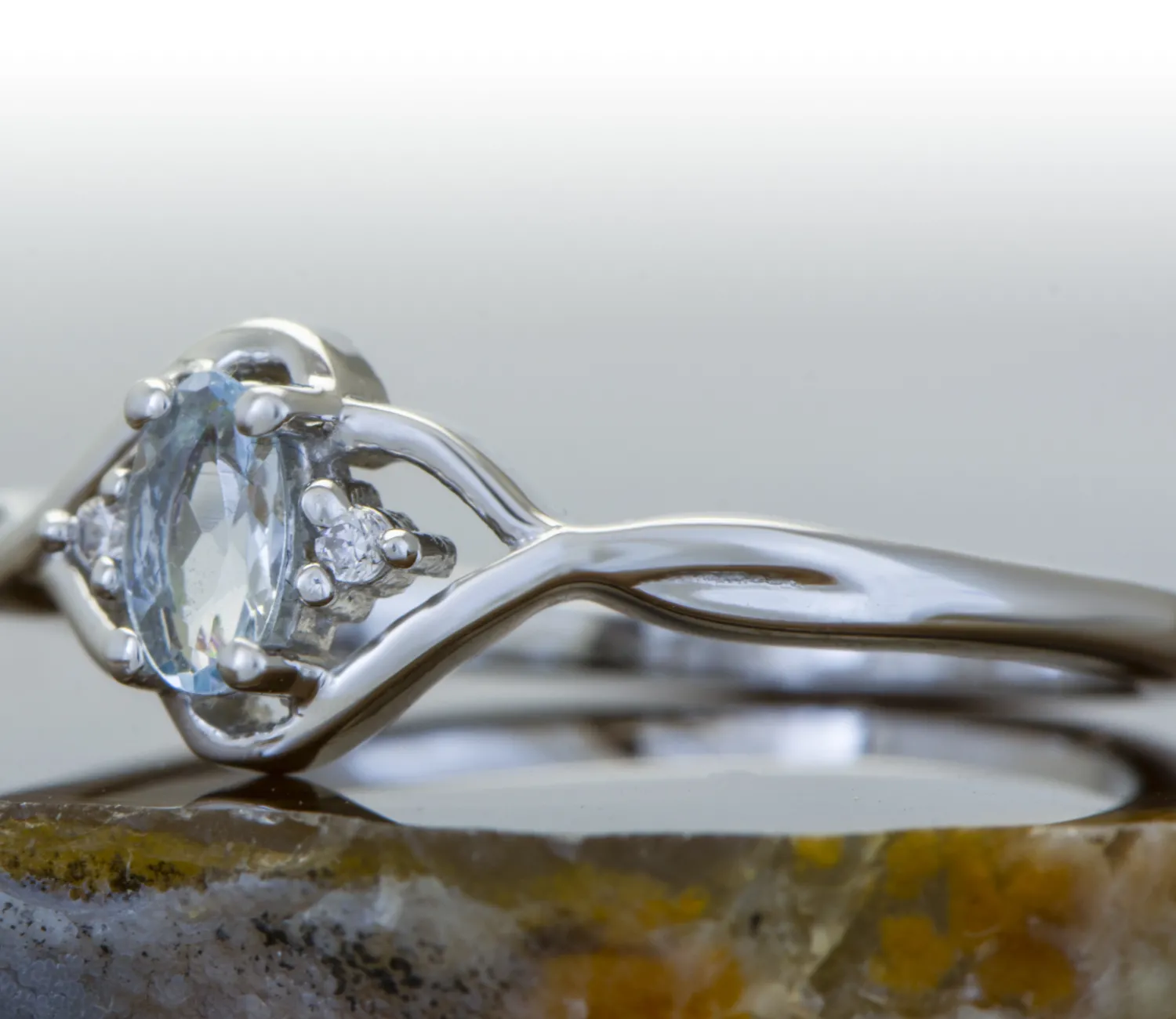 Silberring mit Aquamarin