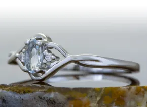 Silberring mit Aquamarin