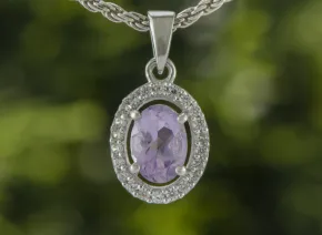 Anhänger mit Lavendel-Amethyst