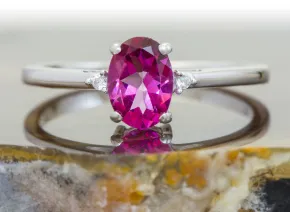 Ring mit Rosa Topas