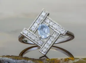 Ring mit Aquamarin