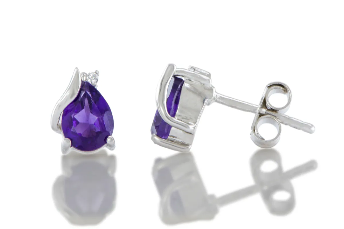 Ohrringe mit Amethyst