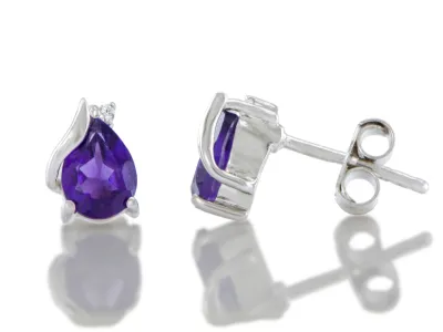 Ohrringe mit Amethyst