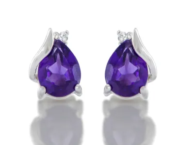 Ohrringe mit Amethyst