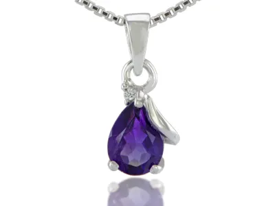 Silberanhänger mit Amethyst