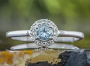 Silberring mit Aquamarin