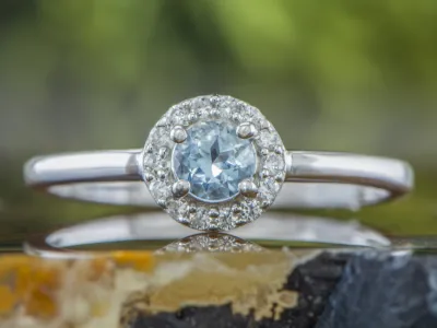 Silberring mit Aquamarin