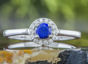 Silberring mit Lapislazuli
