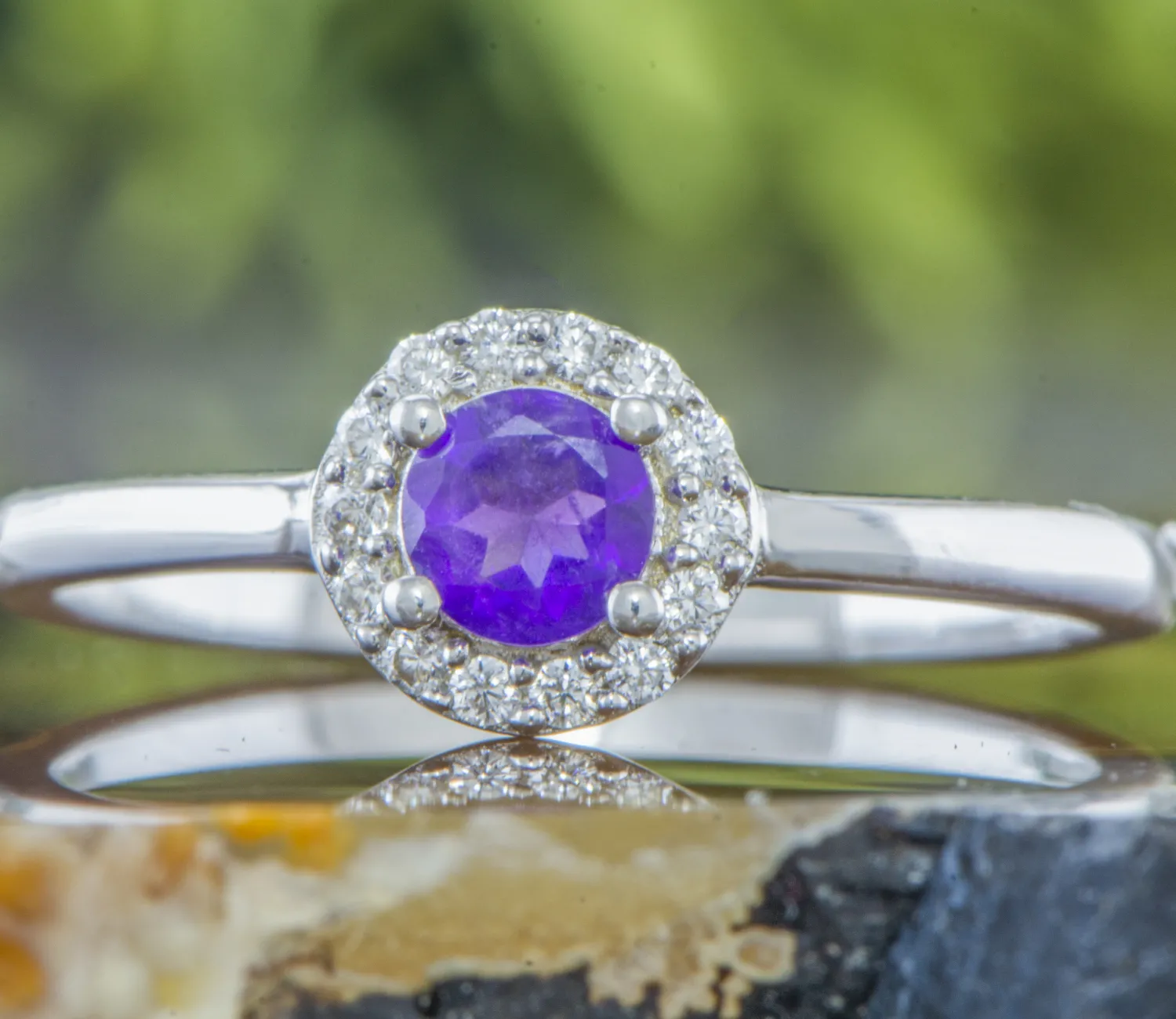 Silberring mit Amethyst