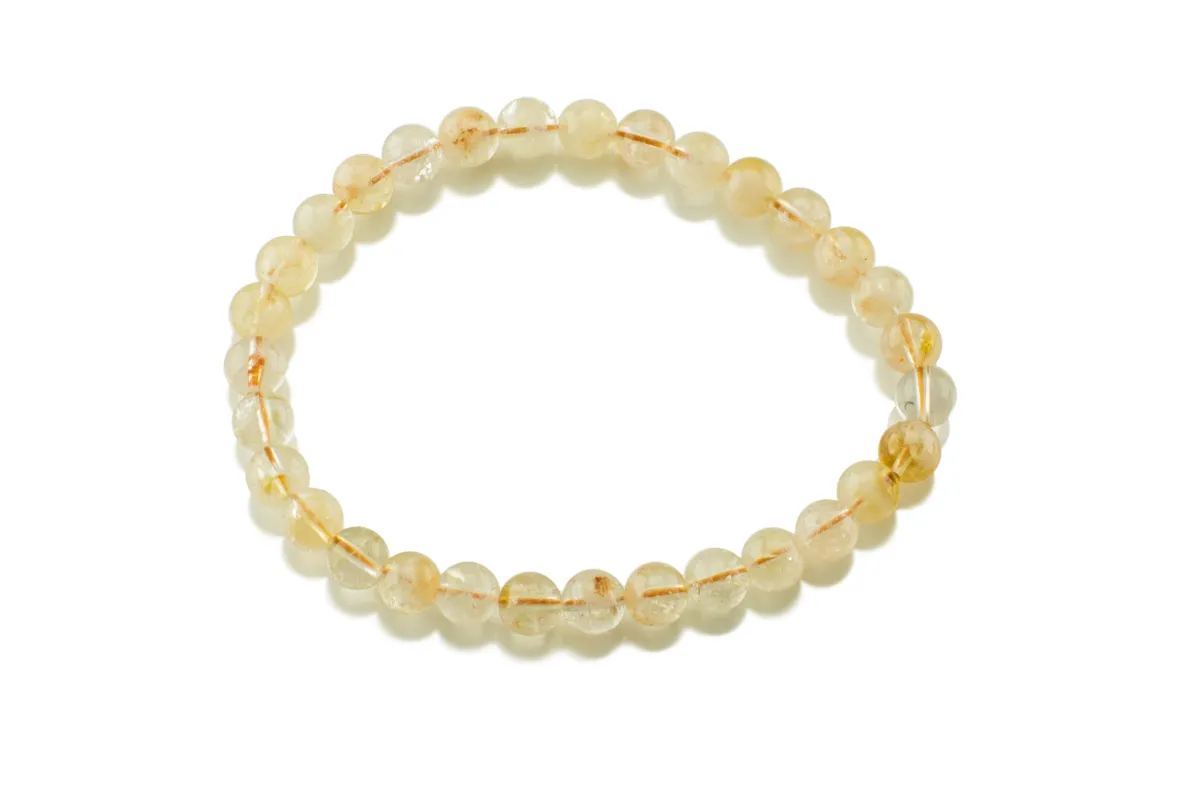 Armband mit Citrin 6mm