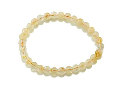 Armband mit Citrin 6mm