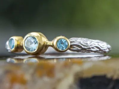 Ring mit Blauem Topas