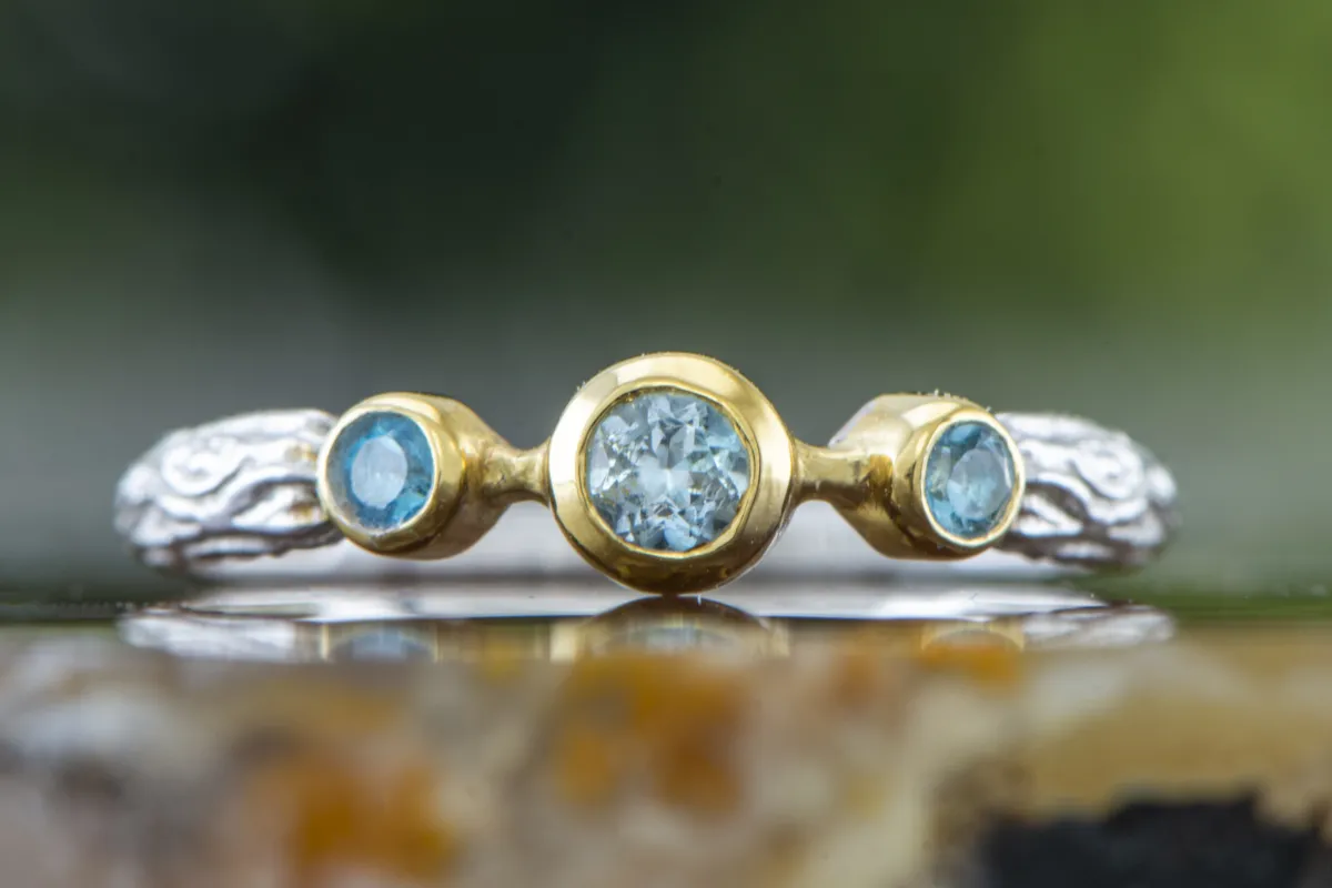 Ring mit Blauem Topas