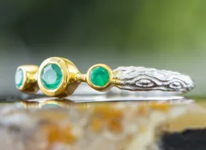 Ring mit grünem Achat