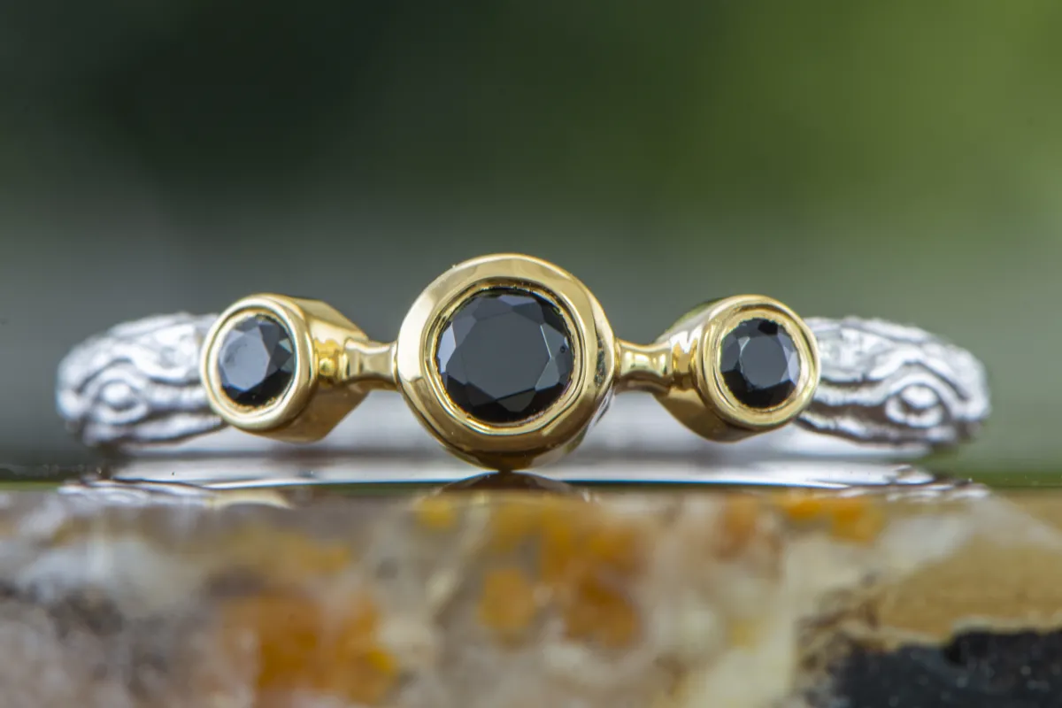 Silberring mit Onyx
