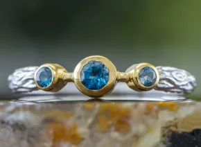 Silberring mit London Topas