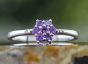 Silberring mit Amethyst