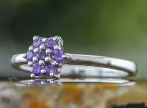 Silberring mit Amethyst