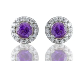 Ohrringe mit Amethyst