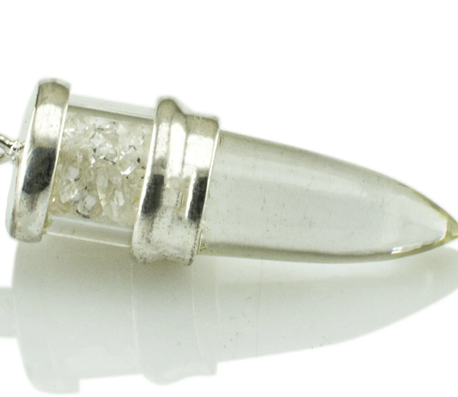 Pendulum aus Bergkristall und Herkimer