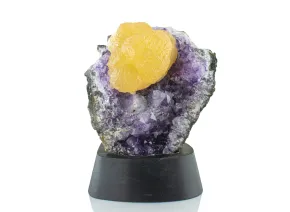 Amethyst mit Calcit
