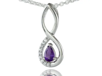 Silberanhänger mit Amethyst