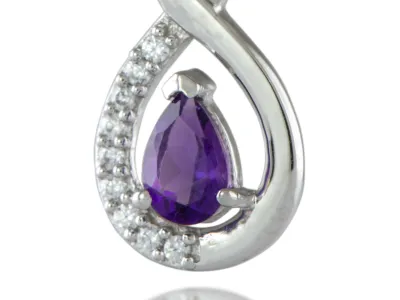 Silberanhänger mit Amethyst