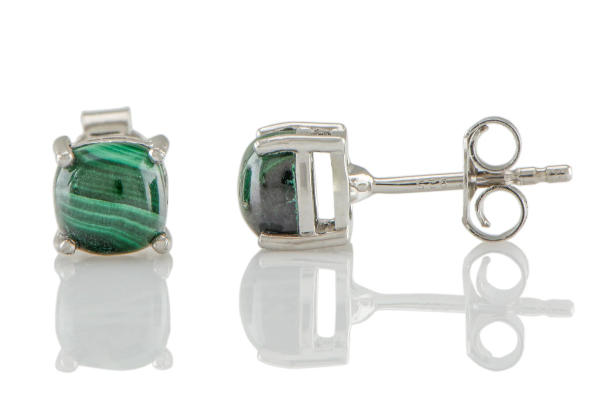 Ohrringe mit Malachit