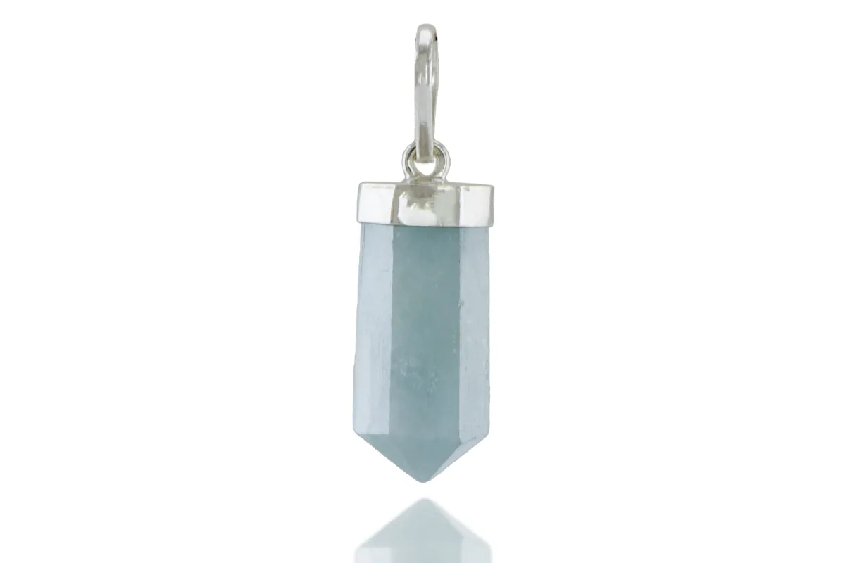 Silberanhänger mit Aquamarin