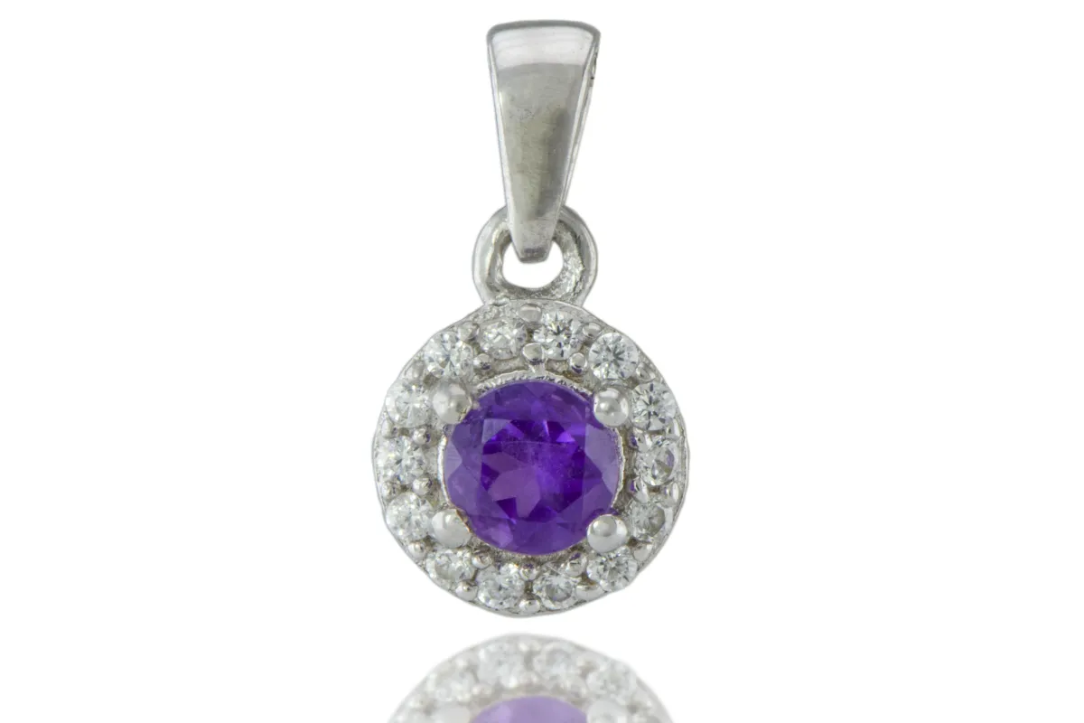 Silberanhänger mit Amethyst