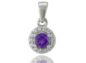 Silberanhänger mit Amethyst