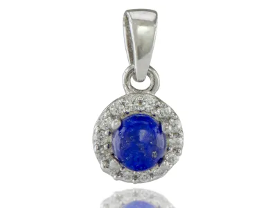 Silberanhänger mit Lapislazuli