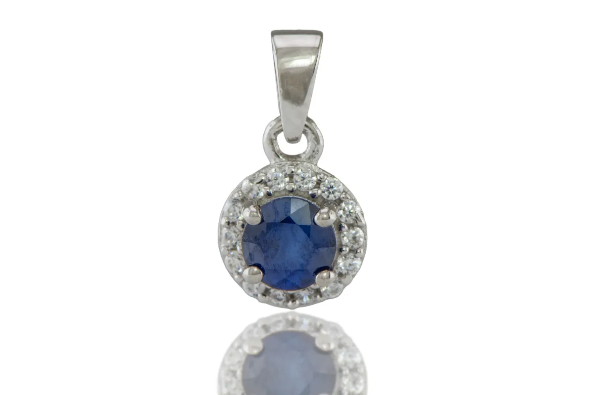 Blauer Saphir Anhänger
