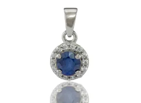 Blauer Saphir Anhänger