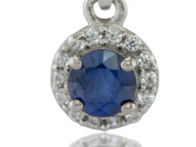 Blauer Saphir Anhänger