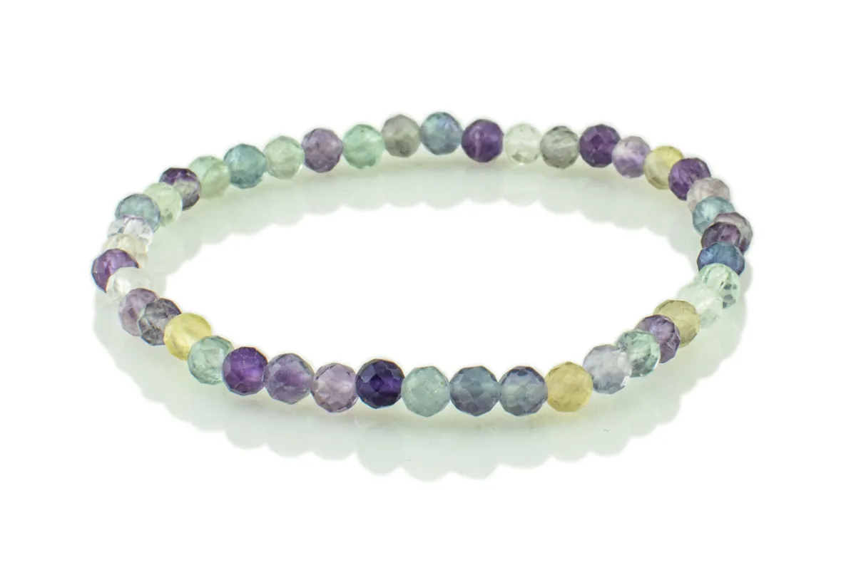 Armband aus buntem Fluorit