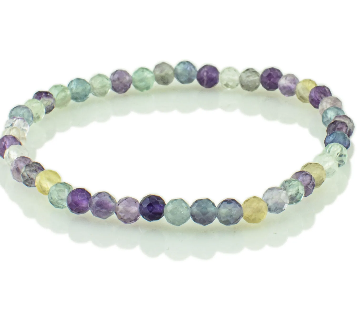 Armband aus buntem Fluorit